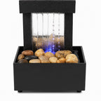 Fontaine d'intérieur LED-Cascade Relaxante & Pierres Naturelles