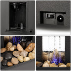 Fontaine d'intérieur LED-Cascade Relaxante & Pierres Naturelles